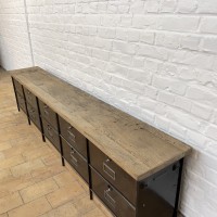 Industrial cabinet with flaps, ideal for TV or bench