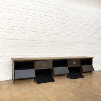 Industrial cabinet with flaps, ideal for TV or bench