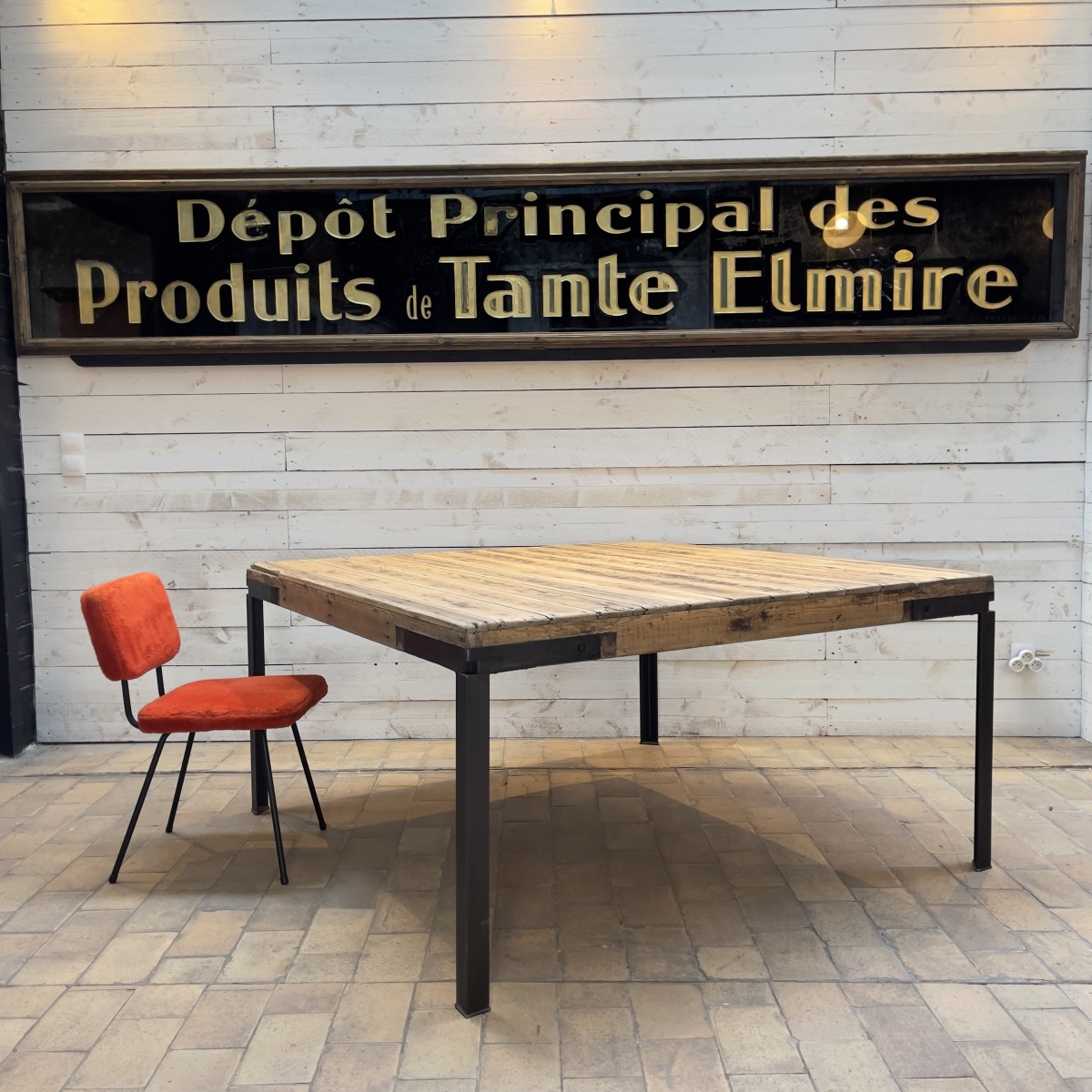 Mobilier industriel - Grande table d'atelier