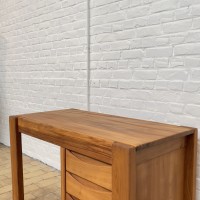 Vintage desk in solid elm, Maison Regain 1970