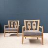 PAIR OF GUILLERME ET CHAMBRON ARMCHAIRS 1950