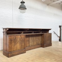 Wine cellar counter in wood early 20th century