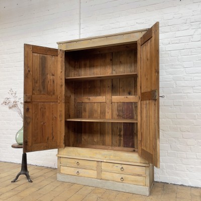 Wooden workshop cabinet