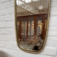 Miroir asymétrique  design 50 style Gio Ponti