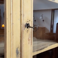 French wooden glass cabinet