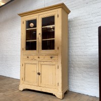 French wooden glass cabinet