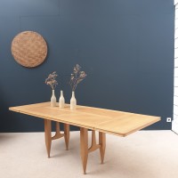 GUILLERME et CHAMBRON french dining table  c. 1950