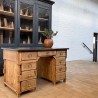 Double-sided wooden desk
