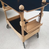 GUILLERME et CHAMBRON MID-CENTURY  FRENCH TROLLEY