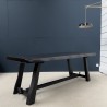 French brutalist dining table