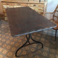 Old metal tables