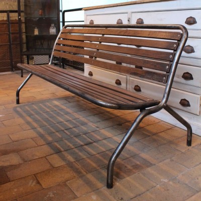Former folding metal bench
