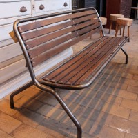 Former folding metal bench