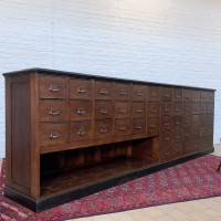 Large wooden hardware cabinet