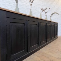 Large oak workshop cabinet