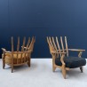 GUILLERME et CHAMBRON PAIR  OF "REPOS"  lounge chair