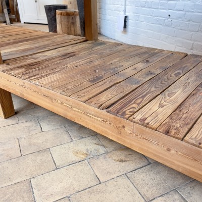 Grande table de drapier en bois