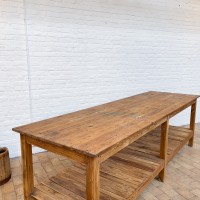 Large wooden draper's table from the 1950s