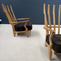 Paire de fauteuils de GUILLERME et CHAMBROM circa 1950