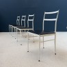 Ensemble de 4 chaises design 1960