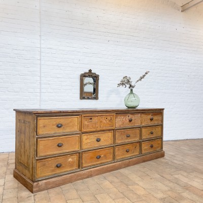 Early 20th century French haberdashery cabinet with drawers