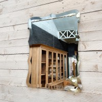Pair of beveled mirrors from the 1950s