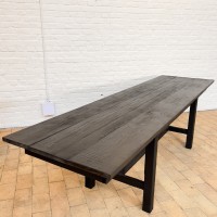 Burnt wooden workshop table 1950