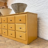 Large haberdashery cabinet with drawers early 20th century