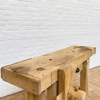 Workbench in raw wood from c.1950