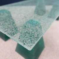 Design glass coffee table 1980