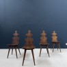 Set of 4 french mountain chairs