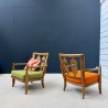 GUILLERME et CHAMBRON pair of lounge chairs 1950 s