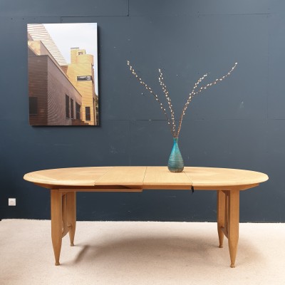 FRENCH OAK TABLE BY GUILLERME AND CHAMBRON