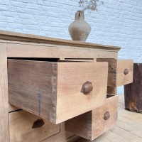 Workshop furniture oak 6 drawers 1930