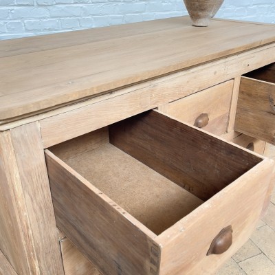 Workshop furniture oak 6 drawers 1930
