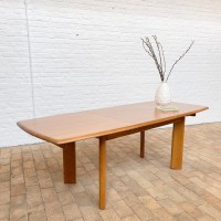 Vintage elm table with extensions 1960