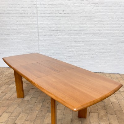 Vintage elm table with extensions 1960