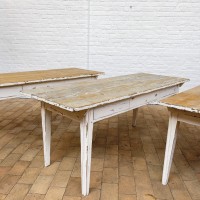 1 to 3 early 20th century elm farm table