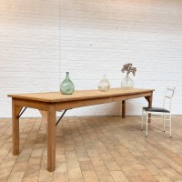 Ancienne table d'atelier en bois