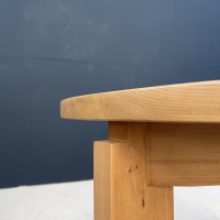 MAISON REGAIN french dining table in solid elm circa 1970