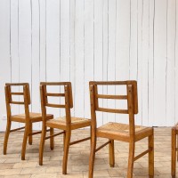 Ensemble de 6 chaises Pierre Cruège 1950