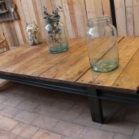 Large industrial coffee table