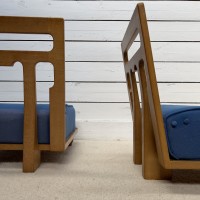 GUILLERME and CHAMBRON PAIR OF LOUNGE CHAIRS C.1970