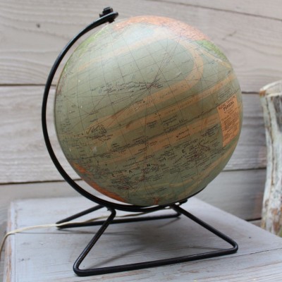 Luminous earth globe 1960