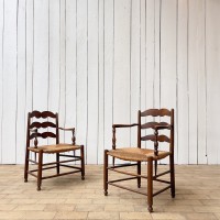 Pair of Provencal armchairs late 18th