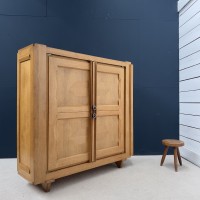 GUILLERME et CHAMBRON oak Mid-CENTURY FRENCH CABINET