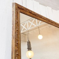 Large 19th century wooden and stucco mirror