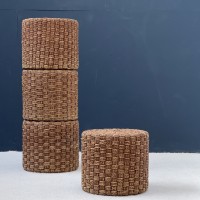 Set of 4 french rope stools and a coffee table