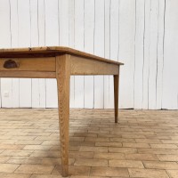 Ancienne table de ferme en bois pieds fuseaux