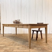 Large oak farm table from the early 20th century